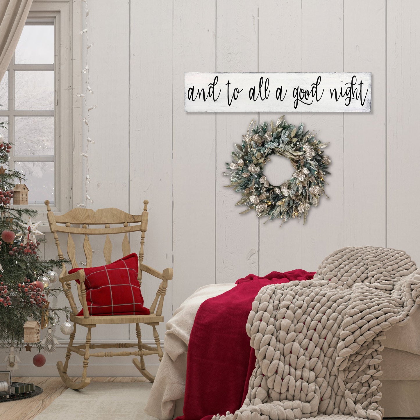 And To All A Good Night Christmas Wallhanging