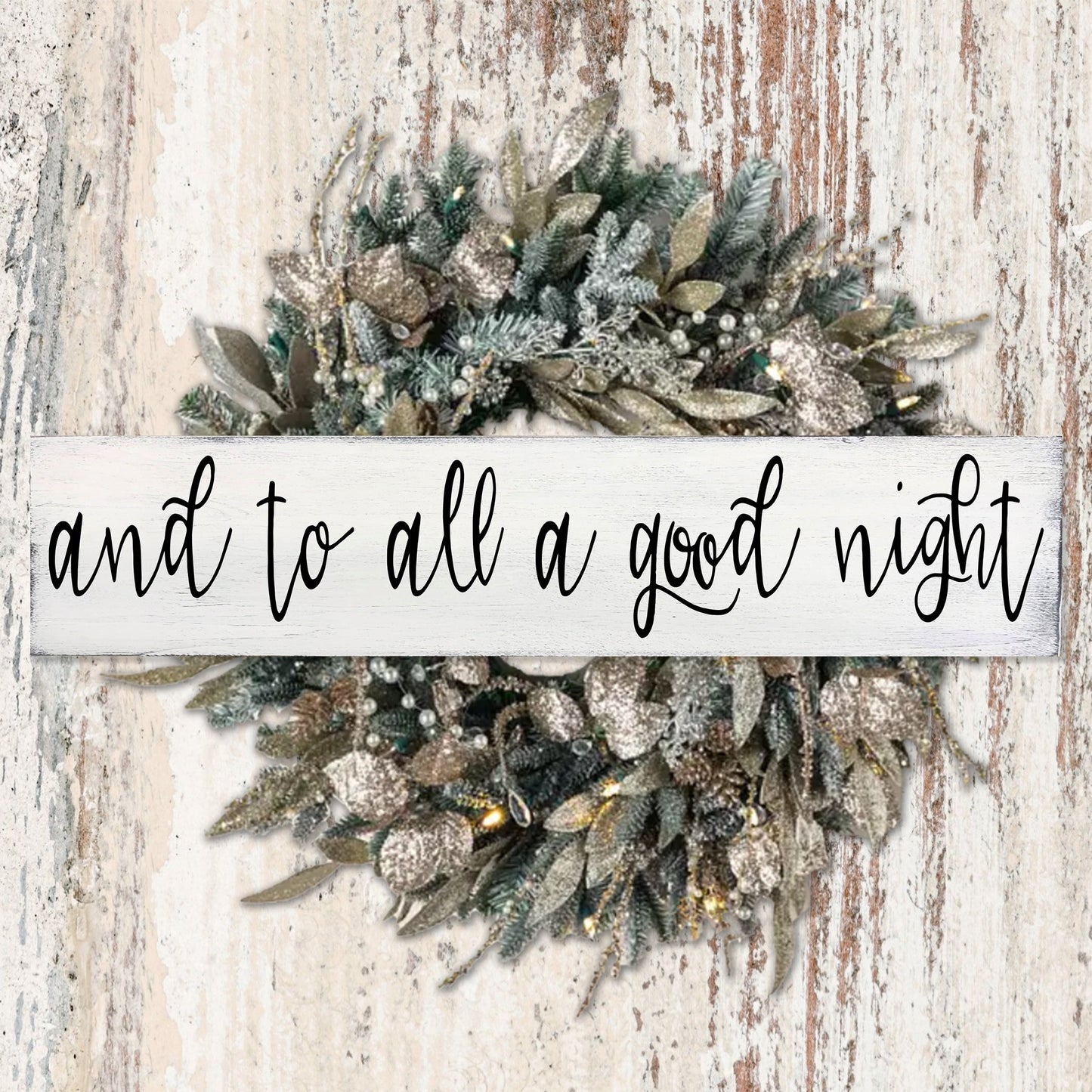 And To All A Good Night Christmas Wallhanging