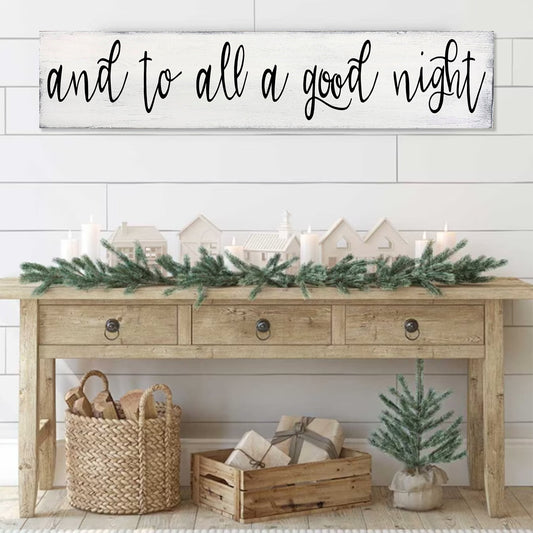 And To All A Good Night Christmas Wallhanging