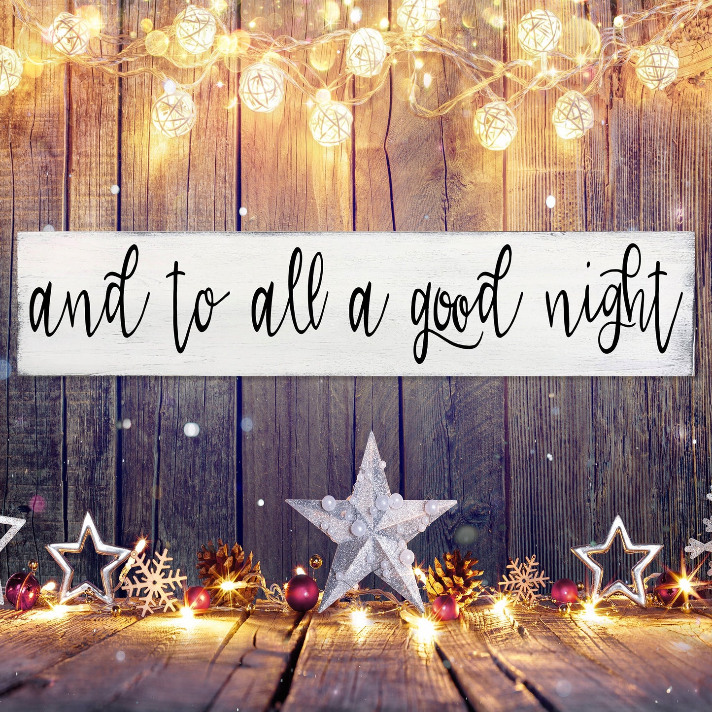 And To All A Good Night Christmas Wallhanging