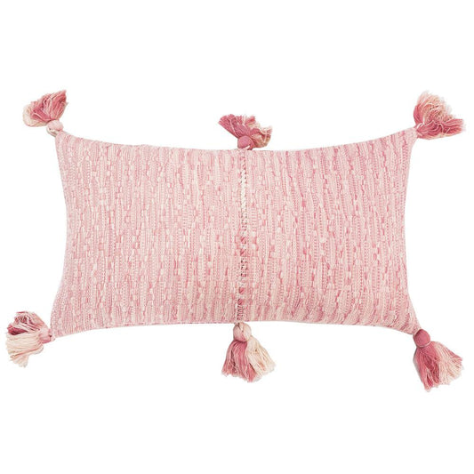 Antigua Lumbar Pillow - Faded Pink