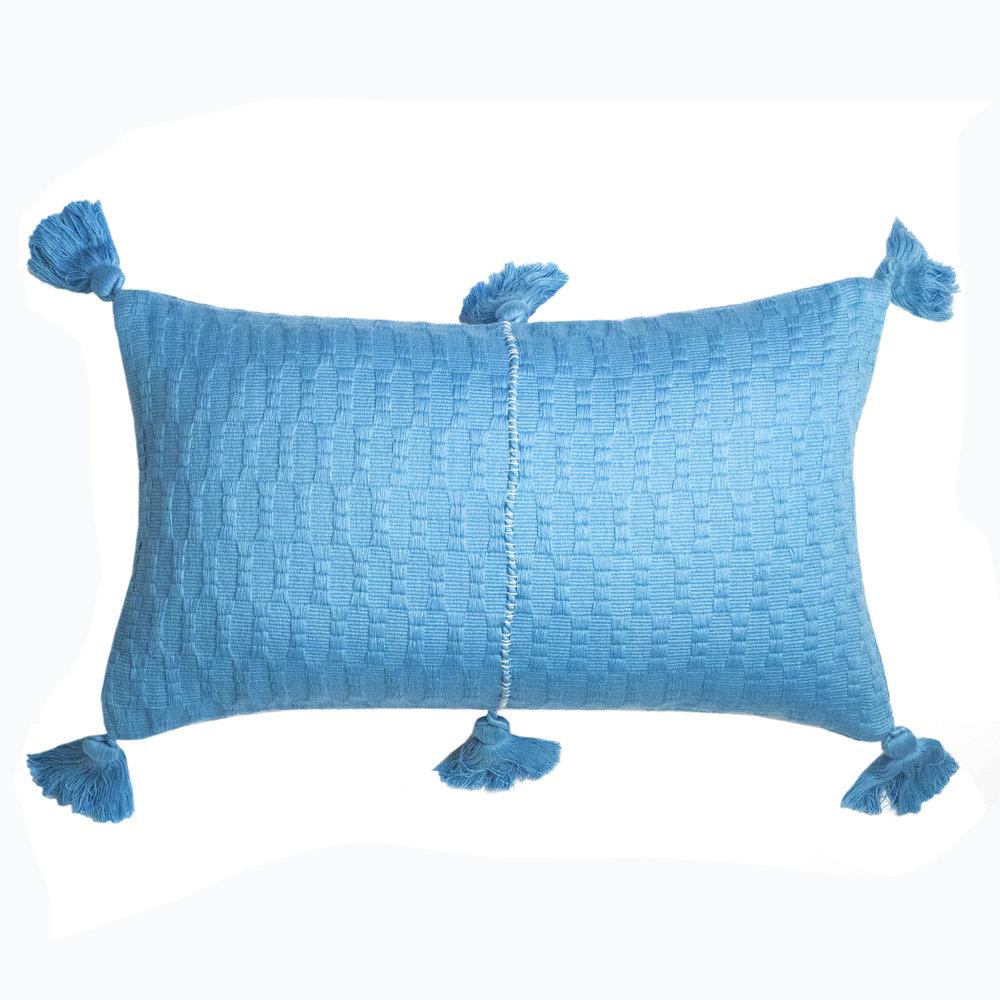 Antigua Lumbar Pillow - Sky Blue