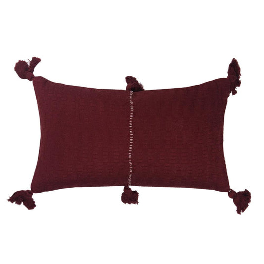 Antigua Lumbar Pillow - Burgundy