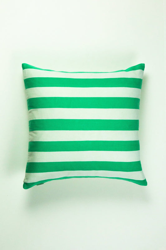 Santiago Cabana Stripe Throw Pillow - Kelly Green