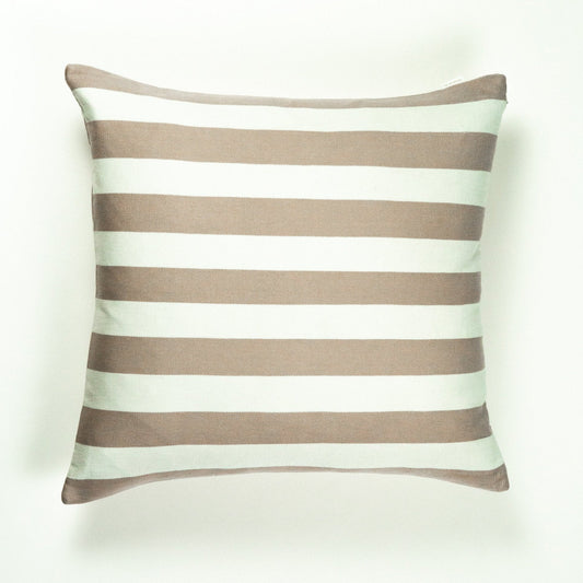 Santiago Cabana Stripe Throw Pillow - Tan