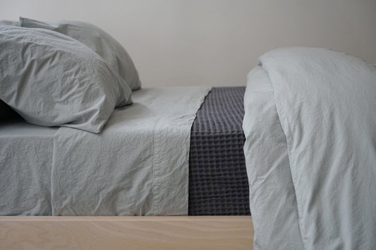 Area Home Anton Organic Duvet Cover - Mineral Bedding and Bath Area Home Twin