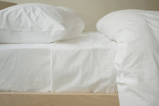Area Home Anton Organic Duvet Cover - White Bedding and Bath Area Home Twin