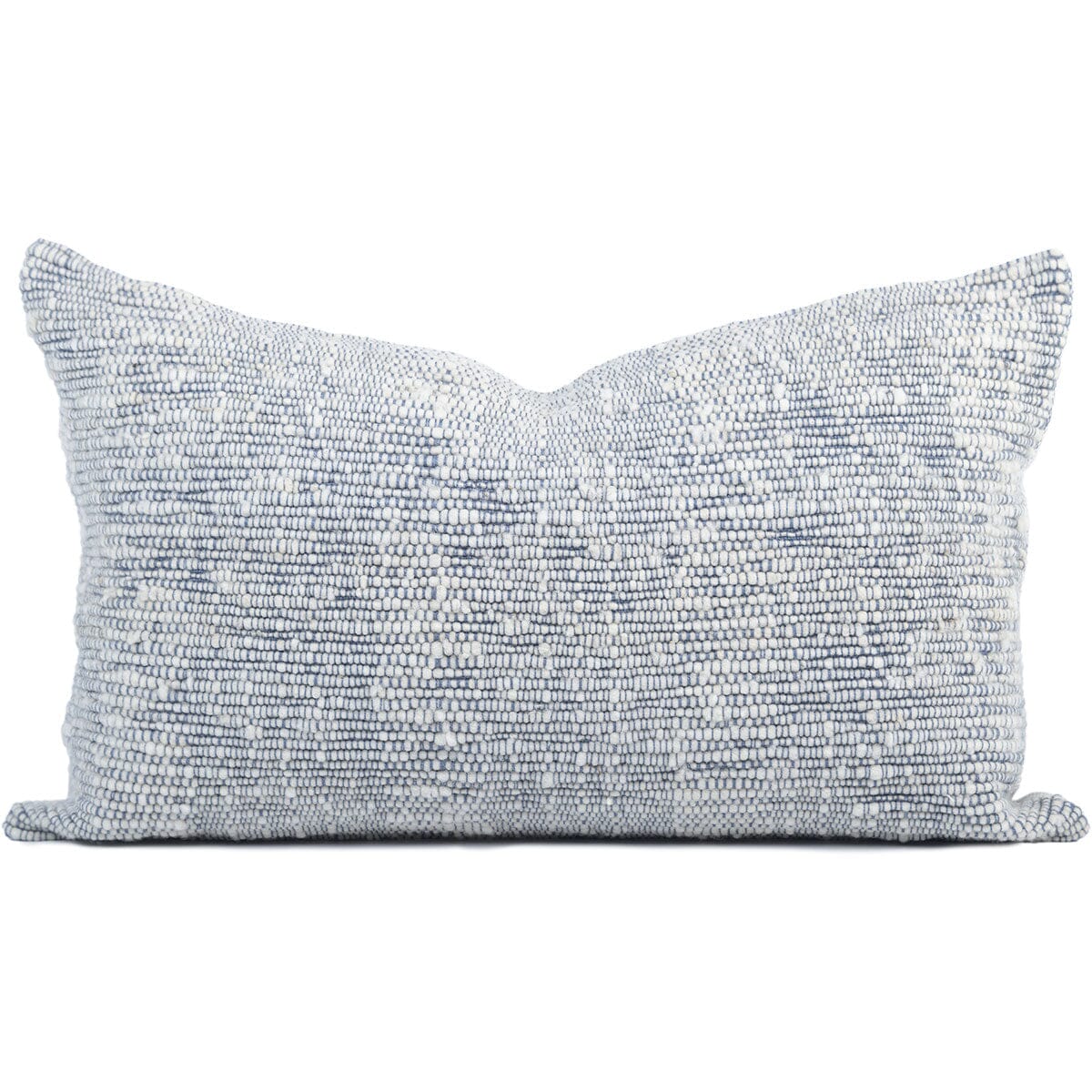 Azulina Home Blue Chunky Wool Lumbar Pillow Pillows Azulina Home