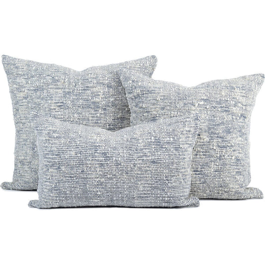 Azulina Home Blue Chunky Wool Pillow Pillows Azulina Home