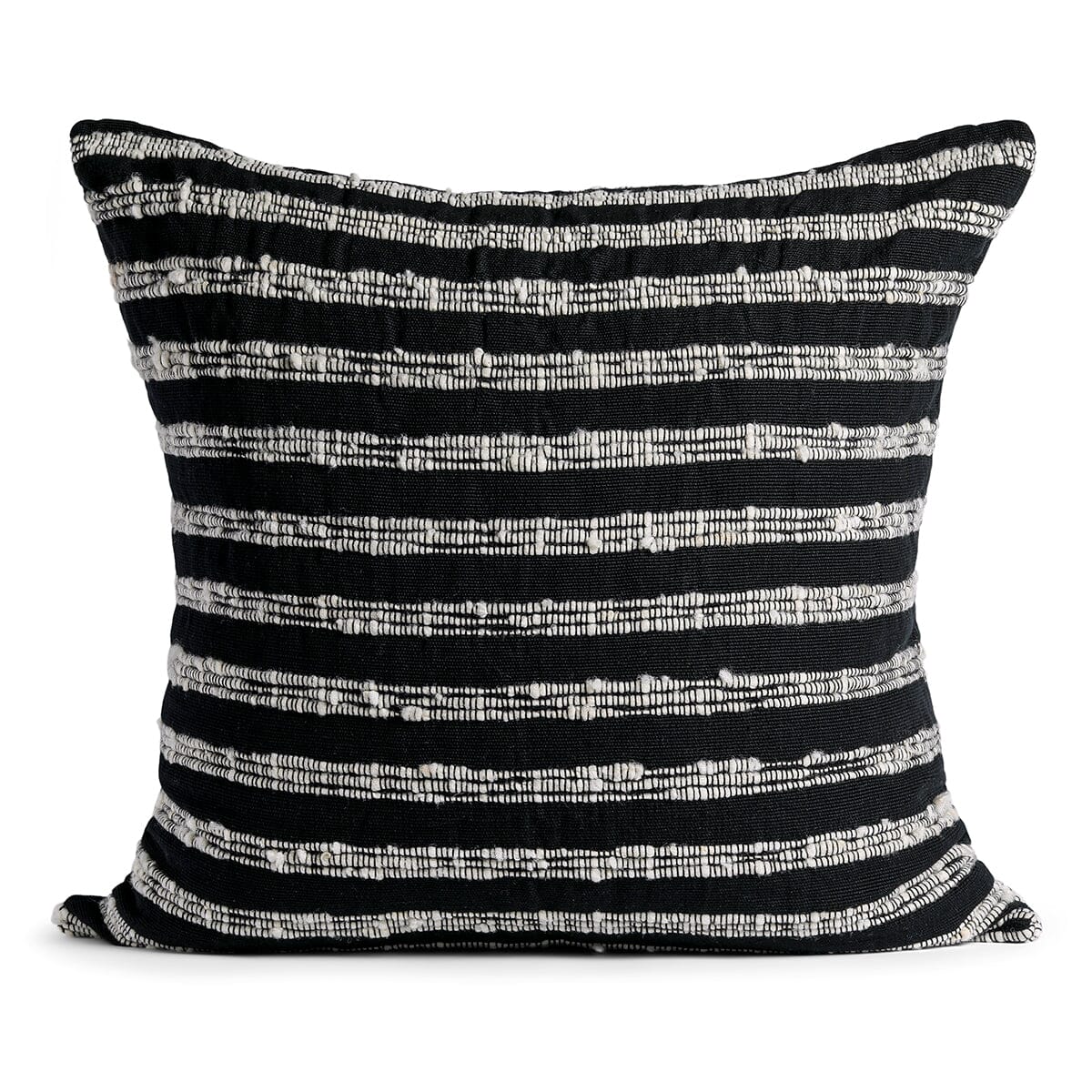 Azulina Home Cartagena Pillow - Black with Ivory Stripes Pillows Azulina Home