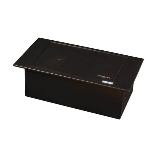 Steel Floor Safe Non-Fire Insulated Top w/Lock 0.23 cu. ft. Black