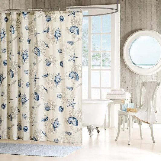 Bayside Shower Curtain Blue