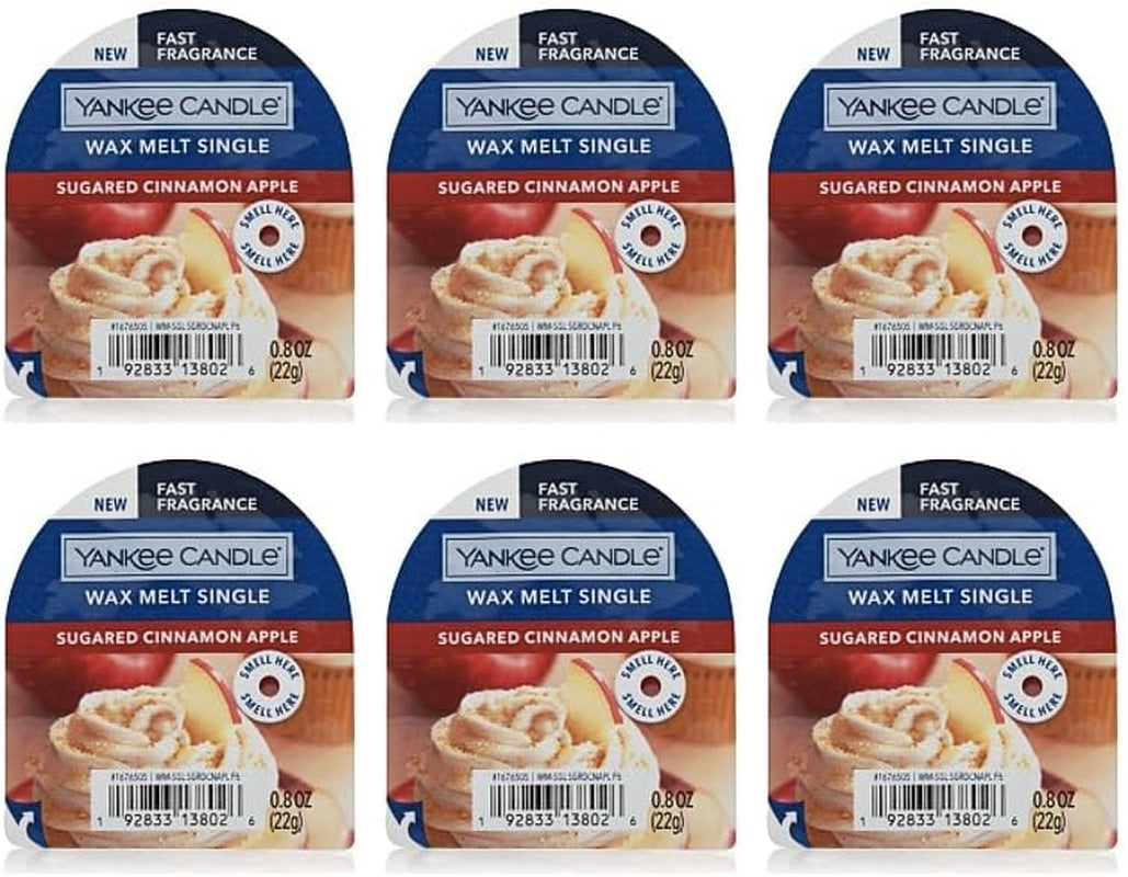 Yankee Candle Pack of 6 Crisp Fall Night Tarts Wax Melt Singles Home & Garden > Decor > Home Fragrances > Wax Tarts Yankee Candle Sugared Cinnamon Apple