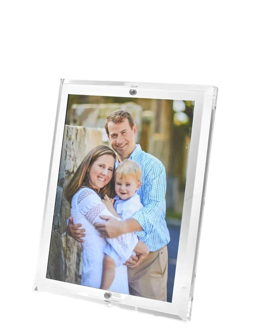 Beveled Clear Acrylic Floater Picture Frame for 5x7 Photo