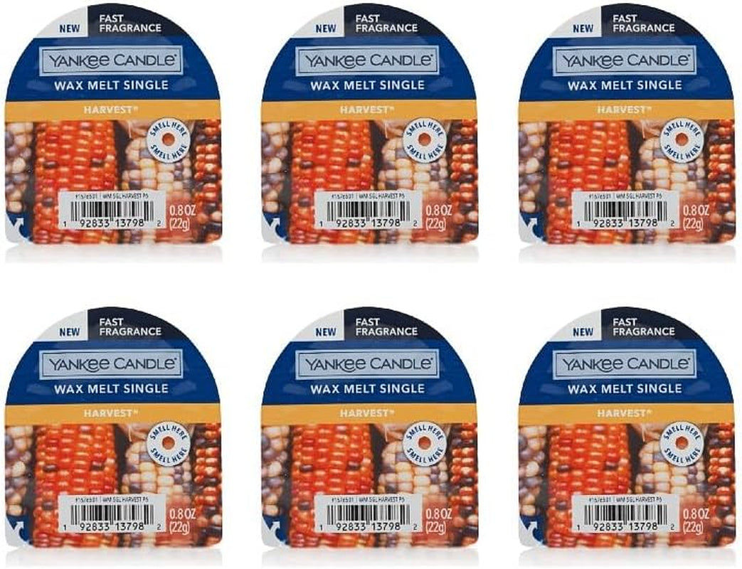Yankee Candle Pack of 6 Crisp Fall Night Tarts Wax Melt Singles Home & Garden > Decor > Home Fragrances > Wax Tarts Yankee Candle Harvest