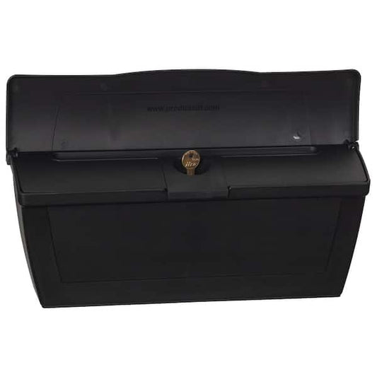 Wall Mount Mailbox Locking Internal Lid Weatherproof, Black