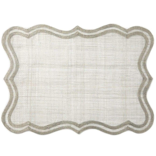 Blue Pheasant Lorisa Warm Gray Placemat - Set of 4
