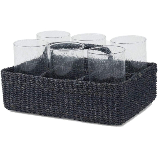 Blue Pheasant Voru Navy Glassware Caddy