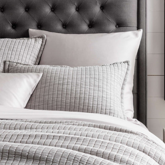 Boyfriend Grey Matelasse Sham