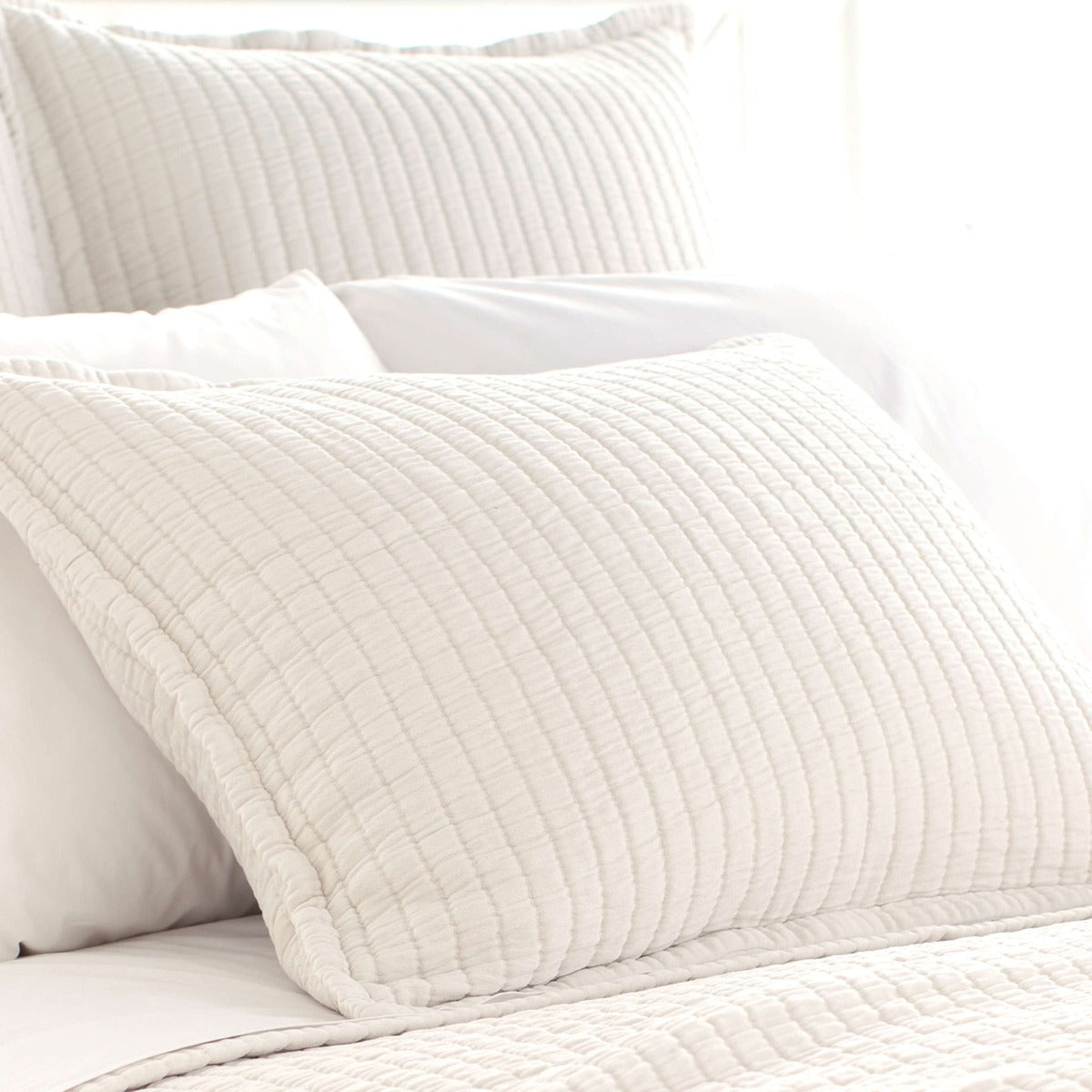 Boyfriend Ivory Matelasse Sham