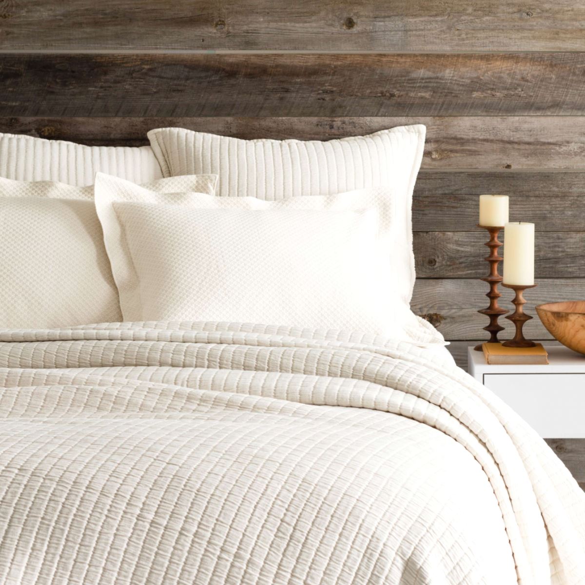 Boyfriend Ivory Matelasse Sham