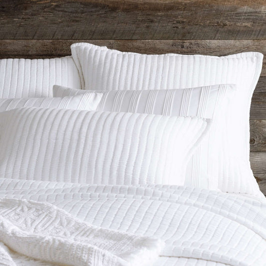 Boyfriend White Matelasse Sham