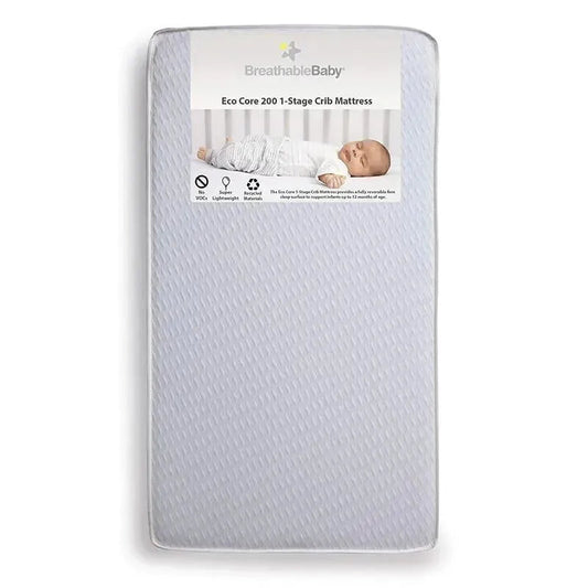 BreathableBaby - Eco Core 200 1-Stage Mattress, White