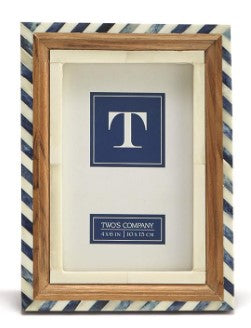 Blue & White Bone Frame