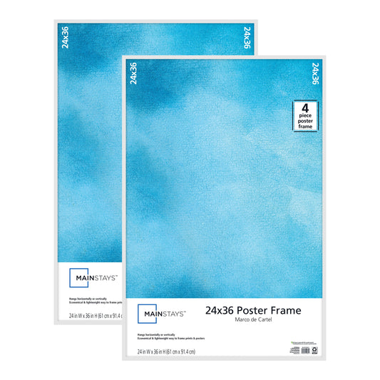 24x36 Wall Hanging Picture Frame,White 2-Pack