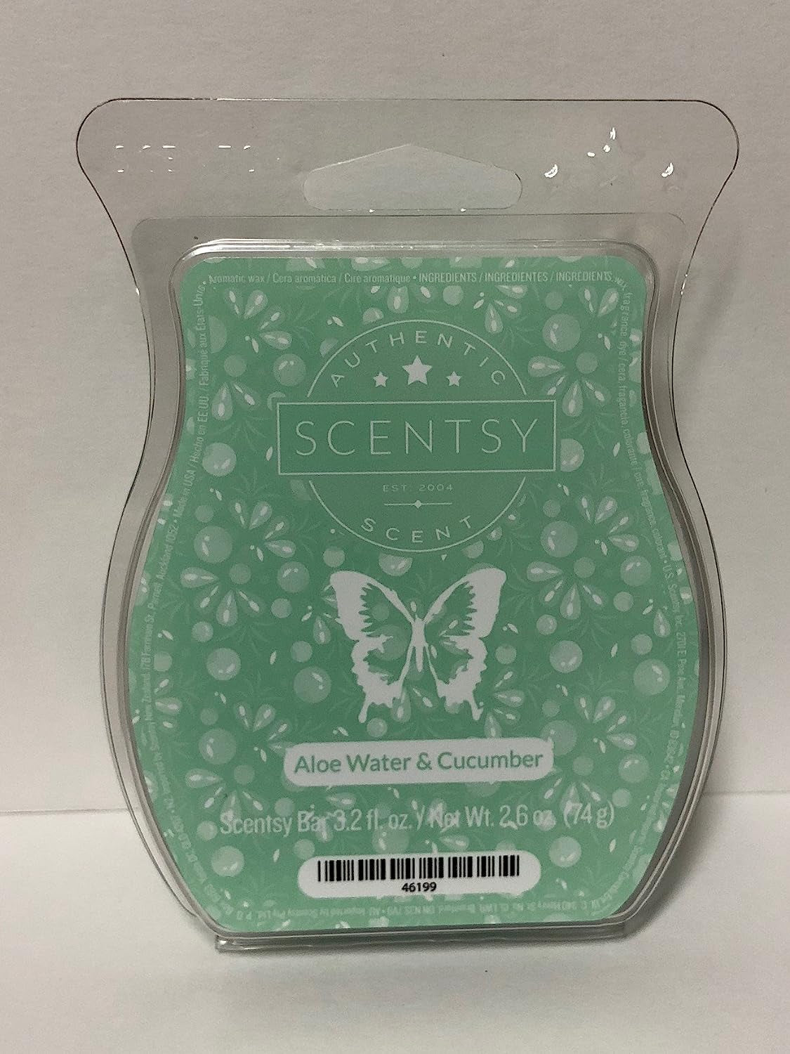 Scentsy Aloe Water & Cucumber Wickless Candle Tart Wax 3.2 Fl Oz, 8 Squares