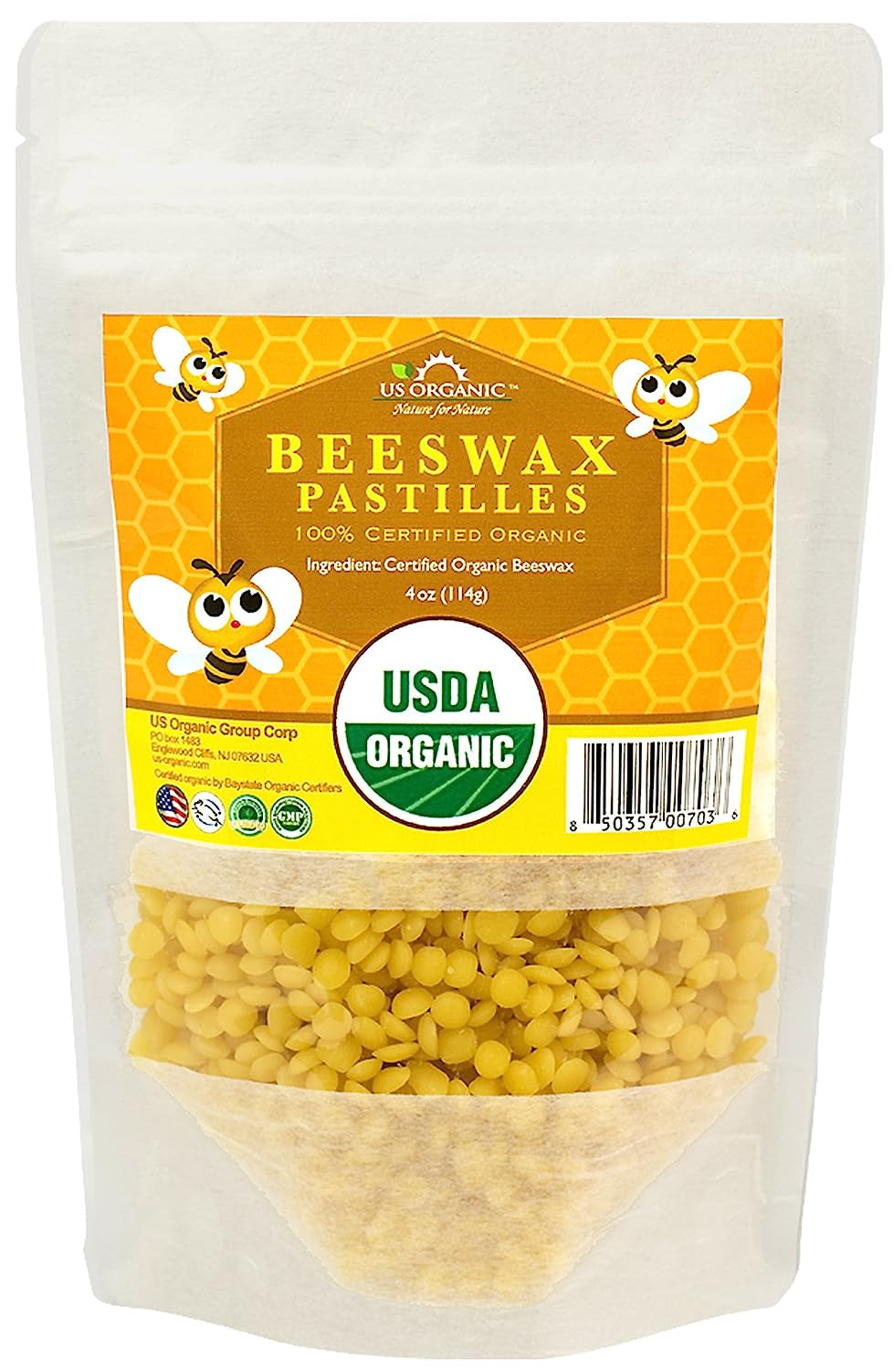 US Organic Beeswax 100% Pure White Pastilles, USDA Certified, for DIY Candle, Lip Balm, Body Cream, Lotion, Deodorant, Crayon, and Many More Uses. 8 Oz (Medium) Home & Garden > Decor > Home Fragrances > Wax Tarts US Organic Group Corp Yellow 4 Ounce (Small)