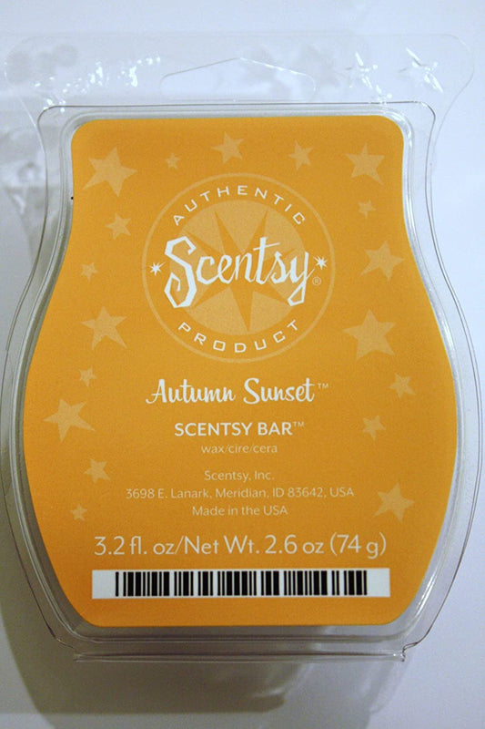 Scentsy Bar, Autumn Sunset, Wickless Candle Tart Warmer Wax 3.2 Fl. Oz. 8 Squares by Scentsy