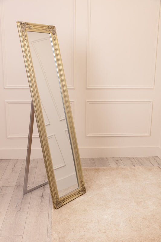 Silver Champagne Floor Standing Mirror