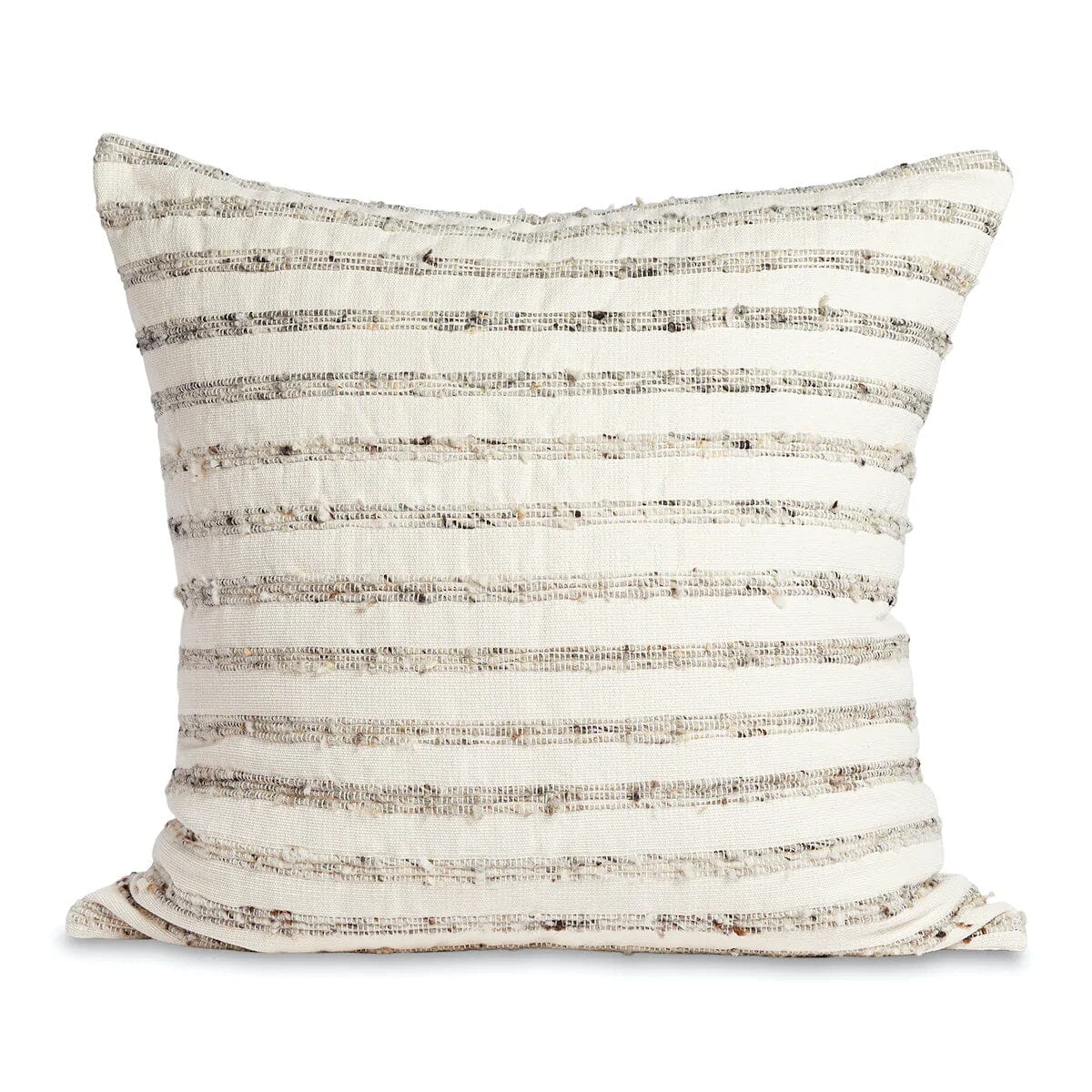 Cartagena Throw Pillow Throw Pillows Azulina Home Ivory / Gray Stripes Cover Only
