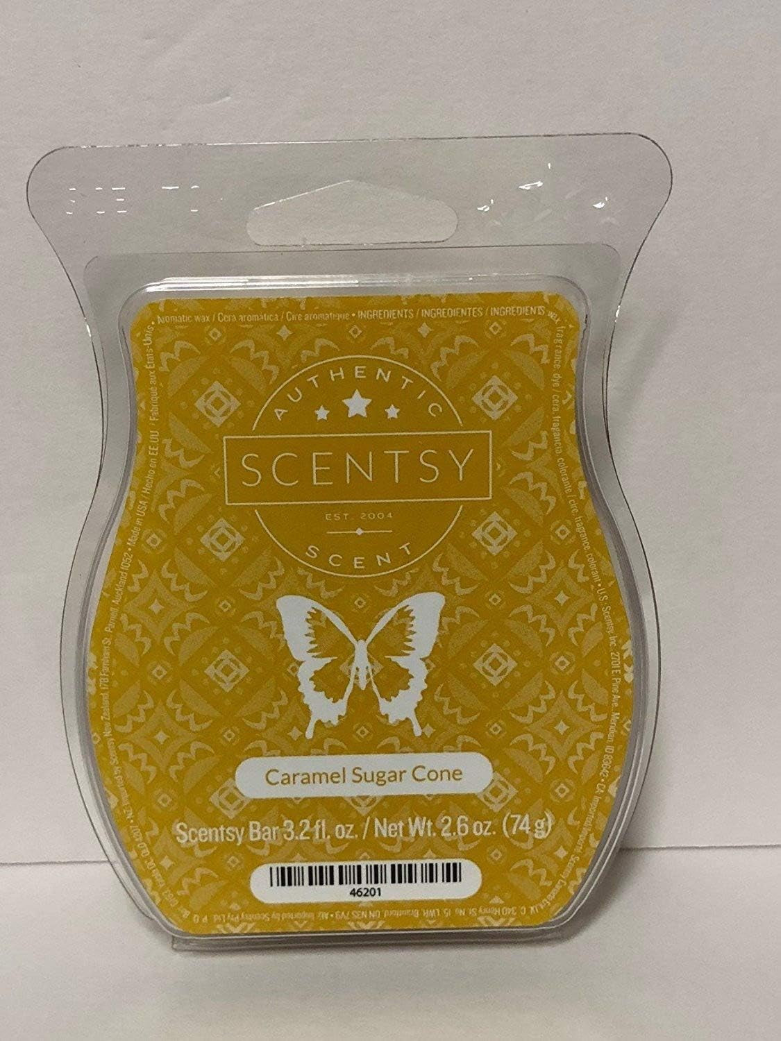 Scentsy Caramel Sugar Cone Wickless Candle Tart Wax 3.2 Fl Oz, 8 Squares