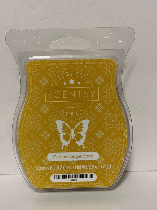 Scentsy Caramel Sugar Cone Wickless Candle Tart Wax 3.2 Fl Oz, 8 Squares