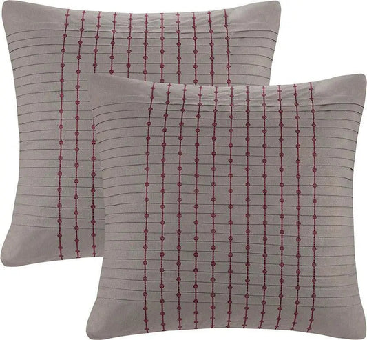Cherry Blossom Euro Sham Gray