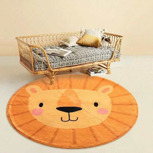 Children's Round Cartoon Bedroom Rug - The House Of BLOC