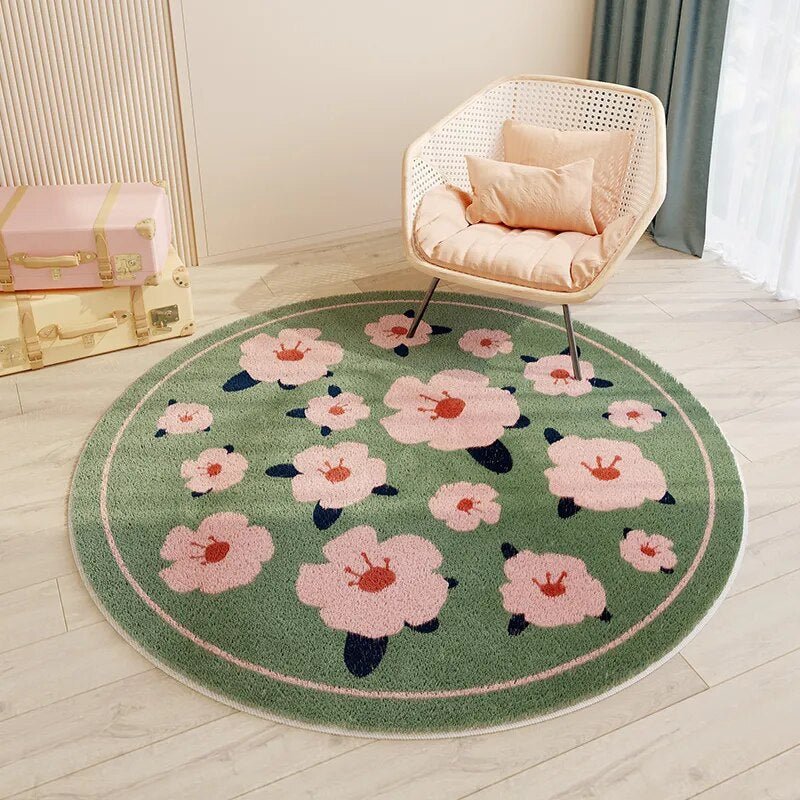 Children's Round Cartoon Bedroom Rug - The House Of BLOC