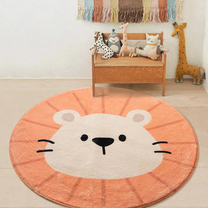 Children's Round Cartoon Bedroom Rug - The House Of BLOC