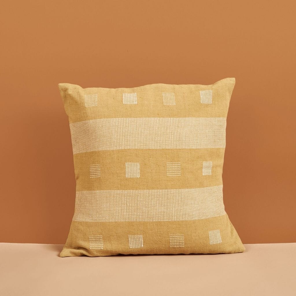 Chokor Nira Throw Pillow Throw Pillows Studio Variously Ochre