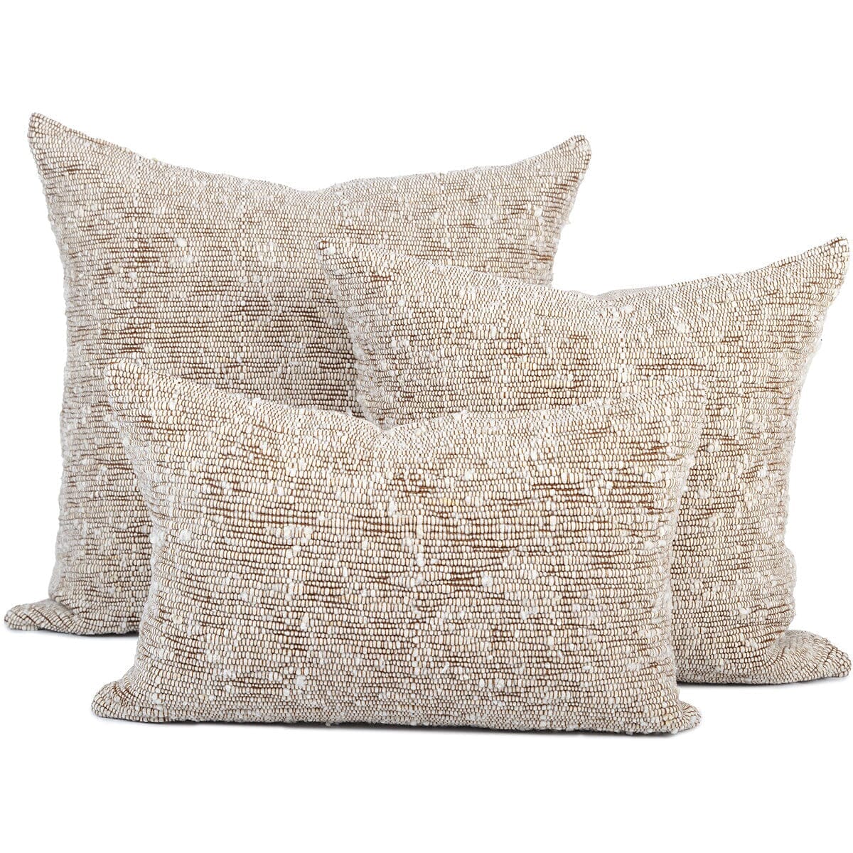 Chunky Throw Pillow Throw Pillows Azulina Home Chestnut 20"