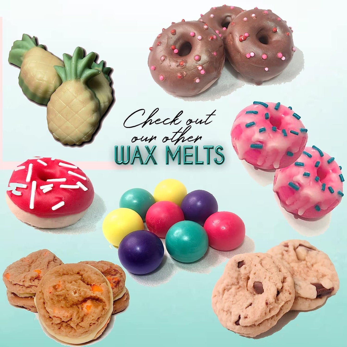 Shaped Wax Melts - Hot Cocoa, Marshmallow, Chocolate, Peppermint Bark, Wickless Candle Tart Warmer Wax, Gift, Food Wax, Realistic, Gift, Valentine'S Day, Sea Foam Soaps & Scents (Small-Gift Box)