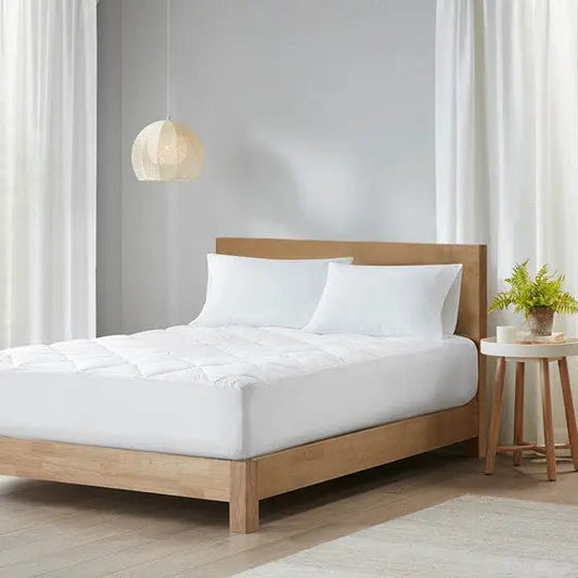 Anti-Microbial Mattress Pad White Queen
