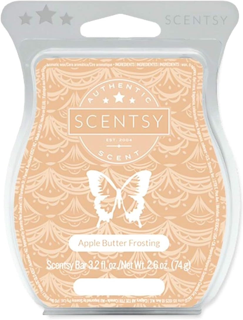 Scentsy Apple Butter Frosting Bar Wickless Candle Tart Warmer Wax, 8 Squares