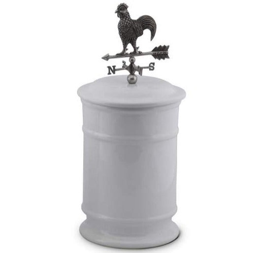 Vagabond House Rooster Weathervane Stoneware Canister