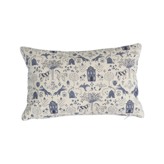 Quilted Cotton Lumbar Pillow