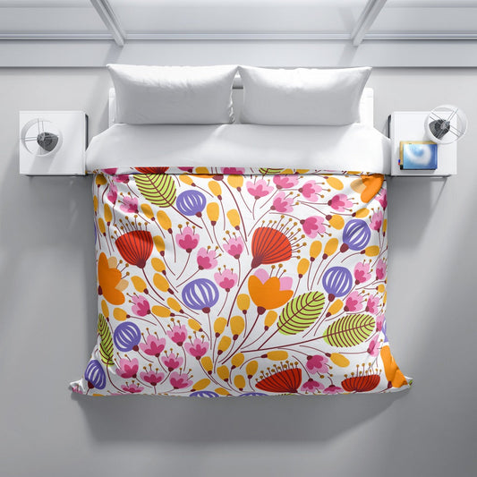 *NEW* Ultrasoft Lightweight Silky Smooth - Bold Modern Floral Duvet Cover