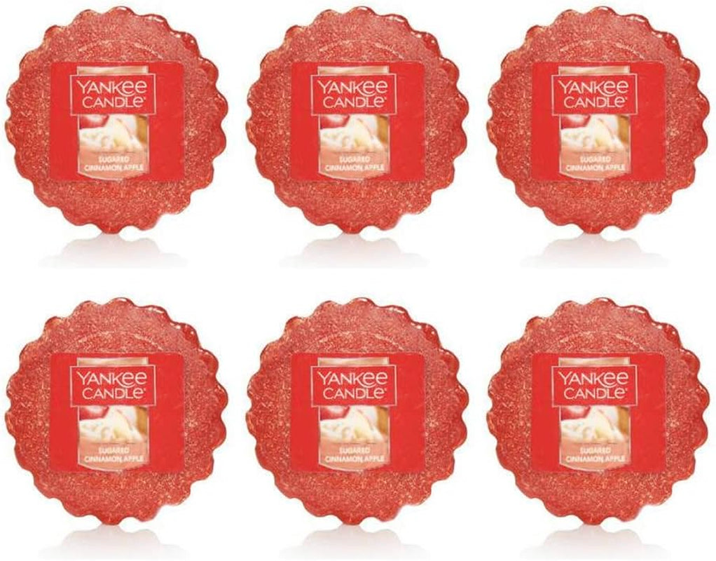 Yankee Candle Lot of 6 Sugared Cinnamon Apple Tarts Wax Melts