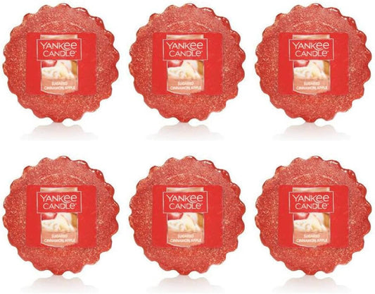 Yankee Candle Lot of 6 Sugared Cinnamon Apple Tarts Wax Melts